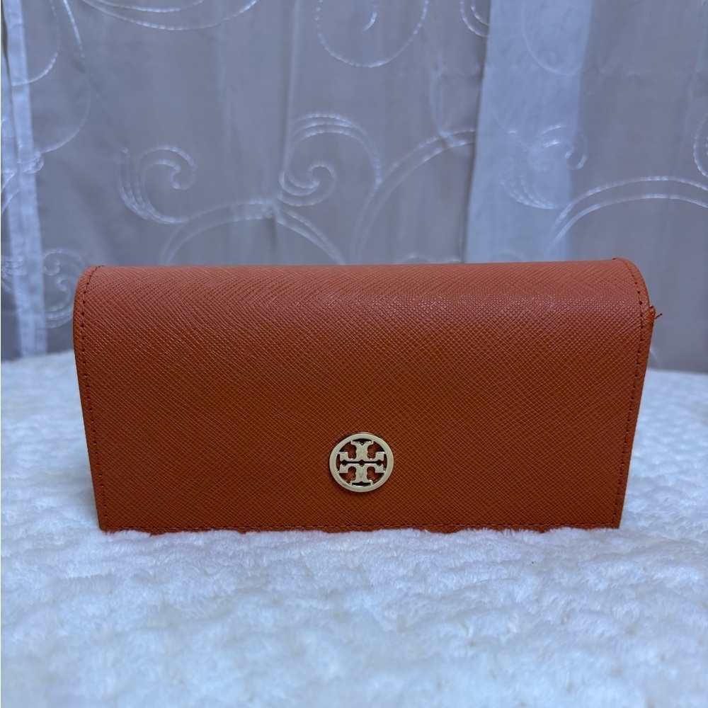 Tory Burch Orange Eyeglasses Case